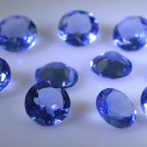 synthetic cubic zirconia Blue shappire cz loose gemstones 1 Pieces 12 x 12 mm Ro