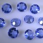 synthetic cubic zirconia Blue shappire cz loose gemstones 1 Pieces 12 x 12 mm Ro