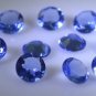 synthetic cubic zirconia Blue shappire cz loose gemstones 1 Pieces 12 x 12 mm Ro
