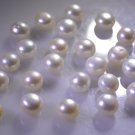 Pearl loose Stone 1 Pieces 5 x 5 mm Round White cabochon Gemstone