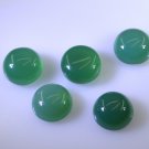 Green onyx loose Stone 1 Pieces 11 x 11 mm Round Green cabochon Gemstone