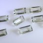 Green amethyst loose Stone 1 Pieces 5 x 10 mm Emerald cut Green faceted Gemston