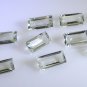 Green amethyst loose Stone 1 Pieces 5 x 10 mm Emerald cut Green faceted Gemston