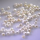 Pearl loose Stone 1 Pieces 3 x 3 mm Round White cabochon Gemstone