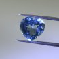 Blue topaz loose Stone 1 Pieces 13 x 13 mm Heart Blue faceted Gemstone