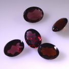 Garnet loose Stone 1 Pieces 6 x 8 mm Oval Red faceted Gemstone