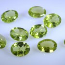 peridote loose Stone 1 Pieces 6 x 8 mm Oval Green faceted Gemstone