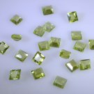 peridote loose Stone 1 Pieces 4 x 4 mm Round Green faceted Gemstone