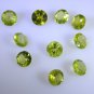 peridote loose Stone 1 Pieces 6 x 6 mm Round Green faceted Gemstone