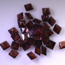 Garnet loose Stone 1 Pieces 3 x 3 mm Princess Red faceted Gemstone