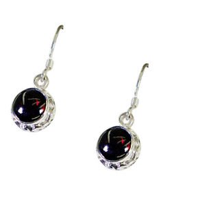 Riyo Garnet Silver Street Jewelry Fashion Earrings L 1in Segar-26075