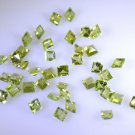 peridote loose Stone 1 Pieces 3 x 3 mm Princess Green faceted Gemstone