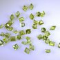 peridote loose Stone 1 Pieces 3 x 3 mm Princess Green faceted Gemstone