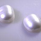 Pearl loose Stone 1 Pieces 10 x 14 mm Oval White cabochon Gemstone