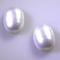 Pearl loose Stone 1 Pieces 10 x 14 mm Oval White cabochon Gemstone