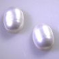 Pearl loose Stone 1 Pieces 10 x 14 mm Oval White cabochon Gemstone