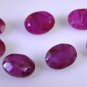 Dyed Rubi loose Stone 1 Pieces 6 x 8 mm Oval multi faceted Gemstone