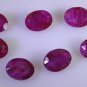 Dyed Rubi loose Stone 1 Pieces 6 x 8 mm Oval multi faceted Gemstone