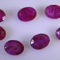 Dyed Rubi loose Stone 1 Pieces 6 x 8 mm Oval multi faceted Gemstone