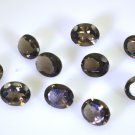Smoky Quartz loose Stone 1 Pieces 8 x 10 mm Oval Brown faceted Gemstone