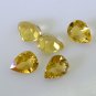Citrine loose Stone 1 Pieces 8 x 10 mm Pear Yellow faceted Gemstone