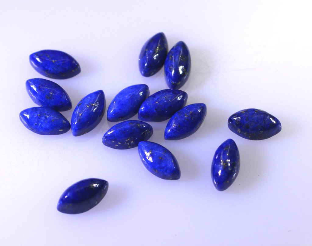 Lapis Lazuli loose Stone 1 Pieces 3 x 6 mm Marquise Blue cabochon Gemstone