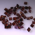 Garnet loose Stone 1 Pieces 4 x 4 mm Princess Red faceted Gemstone