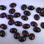 Garnet loose Stone 1 Pieces 6 x 8 mm Oval Red cabochon Gemstone