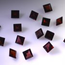 Garnet loose Stone 1 Pieces 6 x 6 mm Princess Red faceted Gemstone