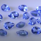 synthetic cubic zirconia Blue shappire cz loose gemstones 1 Pieces 6 x 9 mm Pear