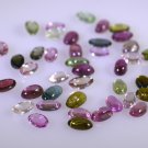 Tourmaline loose Stone 1 Pieces 3x4,2.5x4 mm Oval Multi cabochon Gemstone