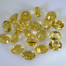 Citrine loose Stone 1 Pieces 8 x 10 mm Oval Yellow faceted Gemstone