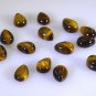 Tiger Eye loose Stone 1 Pieces 5 x 8 mm Pear Brown cabochon Gemstone