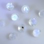Rainbow Moonstone loose Stone 1 Pieces 6 x 8 mm Round Multi faceted Gemstone
