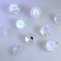 Rainbow Moonstone loose Stone 1 Pieces 6 x 8 mm Round Multi faceted Gemstone