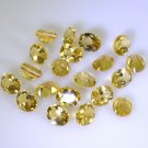 Citrine loose Stone 1 Pieces 6 x 8 mm Round Yellow faceted Gemstone