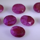 Dyed Rubi loose Stone 1 Pieces 8 x 10 mm Oval multi faceted Gemstone