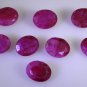 Dyed Rubi loose Stone 1 Pieces 8 x 10 mm Oval multi faceted Gemstone
