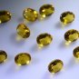 Citrin cz loose Stone 1 Pieces 8 x 10 mm Oval Yellow faceted Gemstone