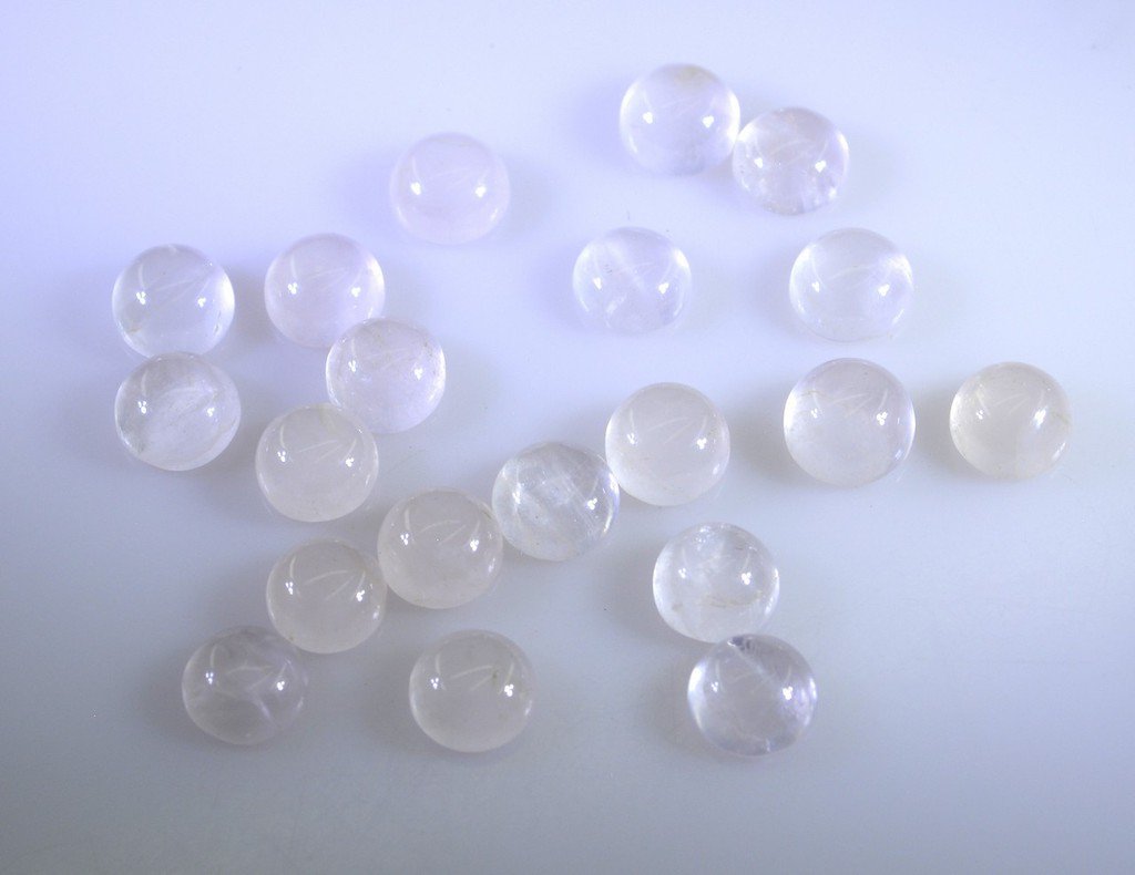 Rose Quartz loose Stone 1 Pieces 6 x 6 mm Round Pink cabochon Gemstone