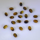 Tiger Eye loose Stone 1 Pieces 6 x 8 mm Oval Brown cabochon Gemstone