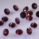 Garnet loose Stone 1 Pieces 6 x 6 mm Round Red faceted Gemstone