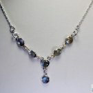 Riyo Labradorite Fashion Jewelry Silver Necklace Sets L 16in Snlab-42005