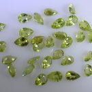 peridote loose Stone 1 Pieces 4 x 6 mm Pear Green faceted Gemstone