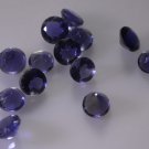 iolite loose Stone 1 Pieces 5 x 5 mm Round Blue faceted Gemstone