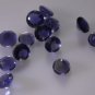 iolite loose Stone 1 Pieces 5 x 5 mm Round Blue faceted Gemstone