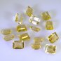 Citrine loose Stone 1 Pieces 6 x 8 mm Emerald cut Yellow faceted Gemstone