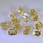 Citrine loose Stone 1 Pieces 6 x 8 mm Emerald cut Yellow faceted Gemstone