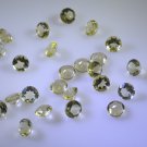 lemon Quartz loose Stone 1 Pieces 6 x 6 mm Round Yellow faceted Gemstone