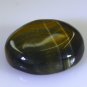Tiger Eye loose Stone 1 Pieces 16 x 19 mm Round Black cabochon Gemstone